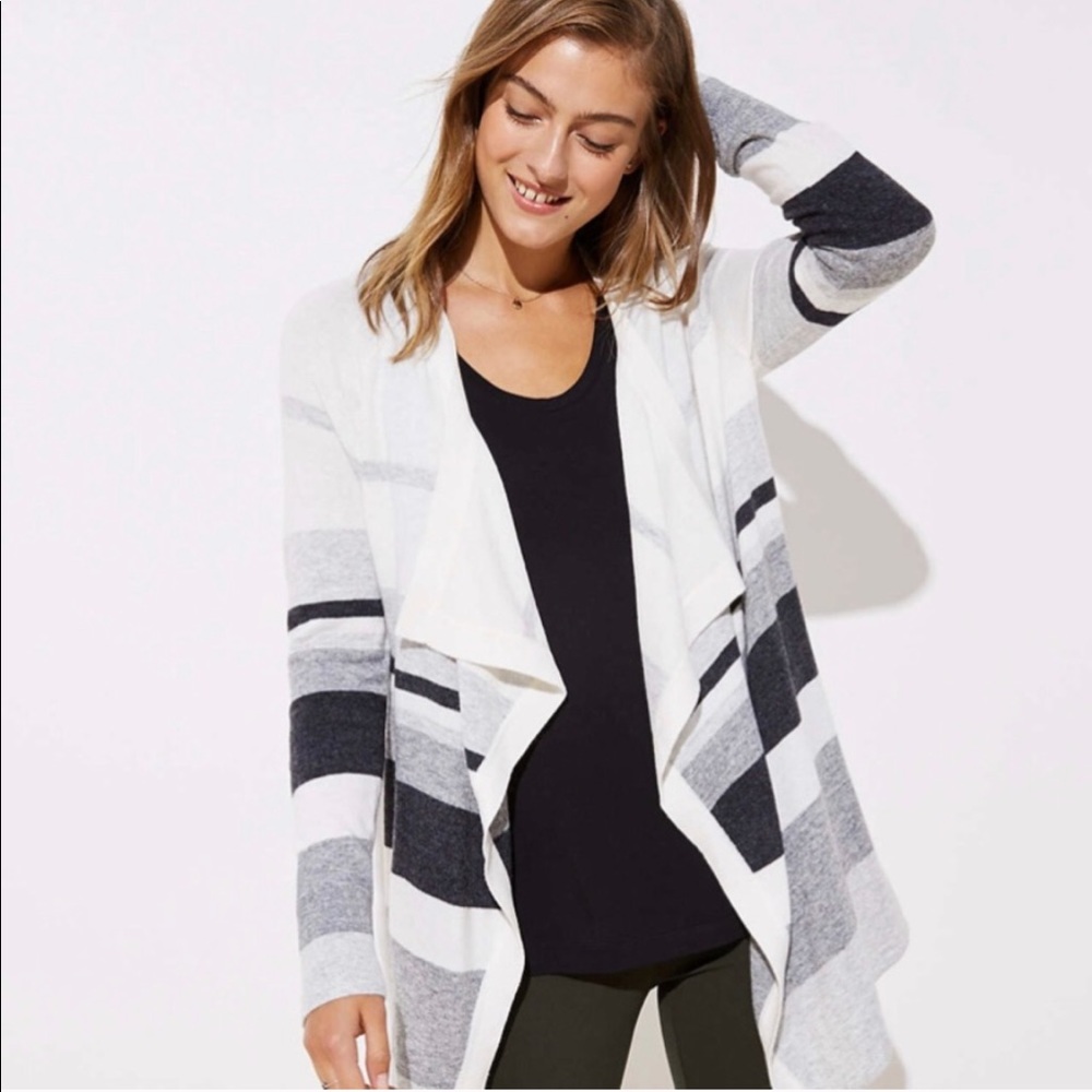 Loft Draped Front Cardigan